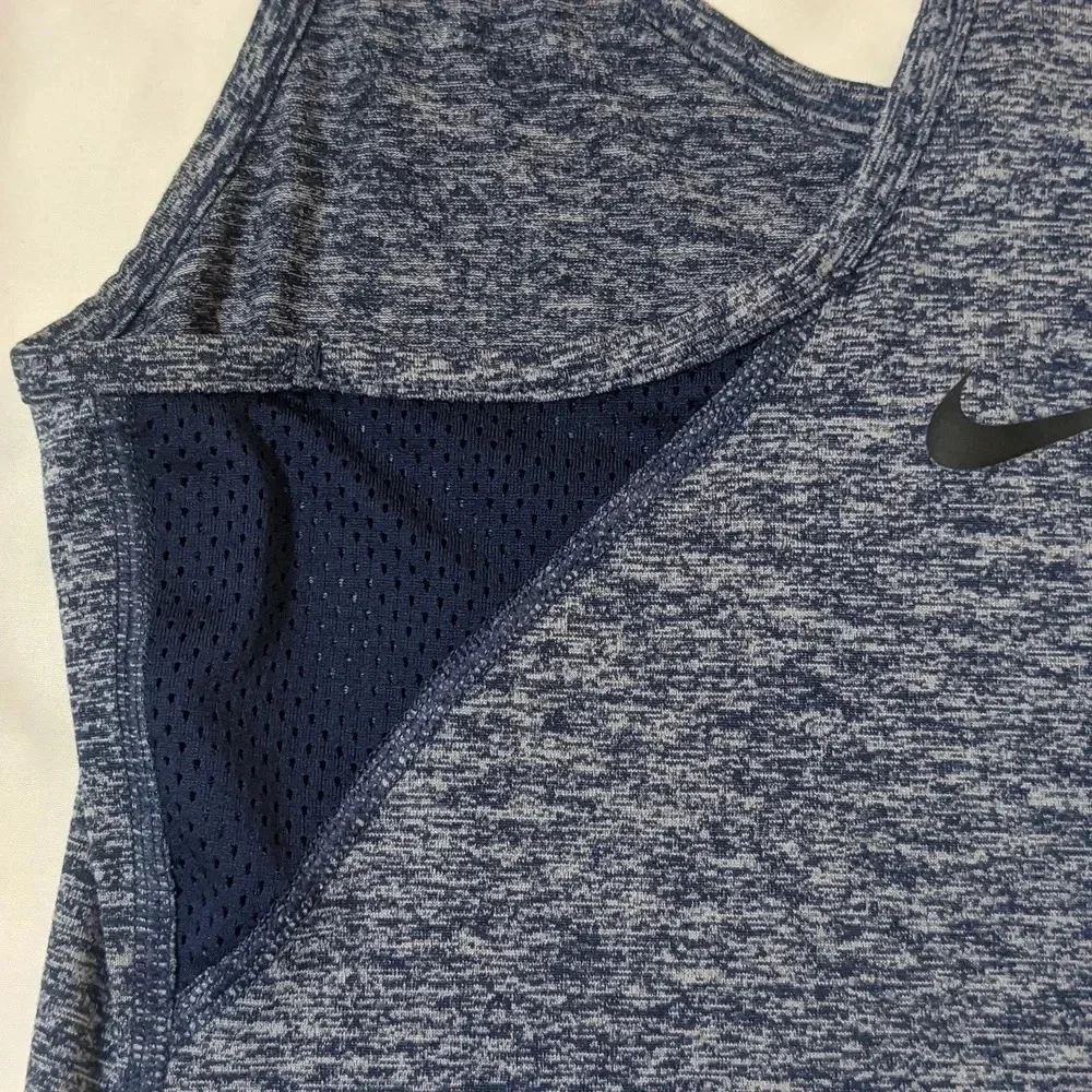 Nike Dri-Fit Racerback Tank Top, Color Blue/Gray Size S